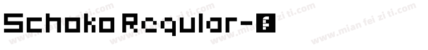 Schoko Regular字体转换